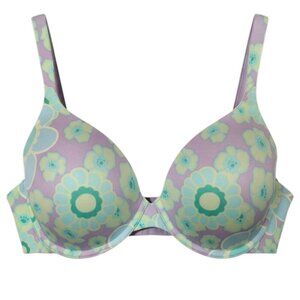 BODY BY VICTORIA'S SECRET IPEX FULL COVERAGE DEMI BRA 36B Floral